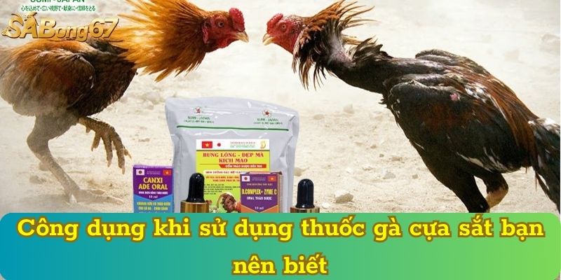 Công dụng khi sử dụng thuốc gà cựa sắt bạn nên biết